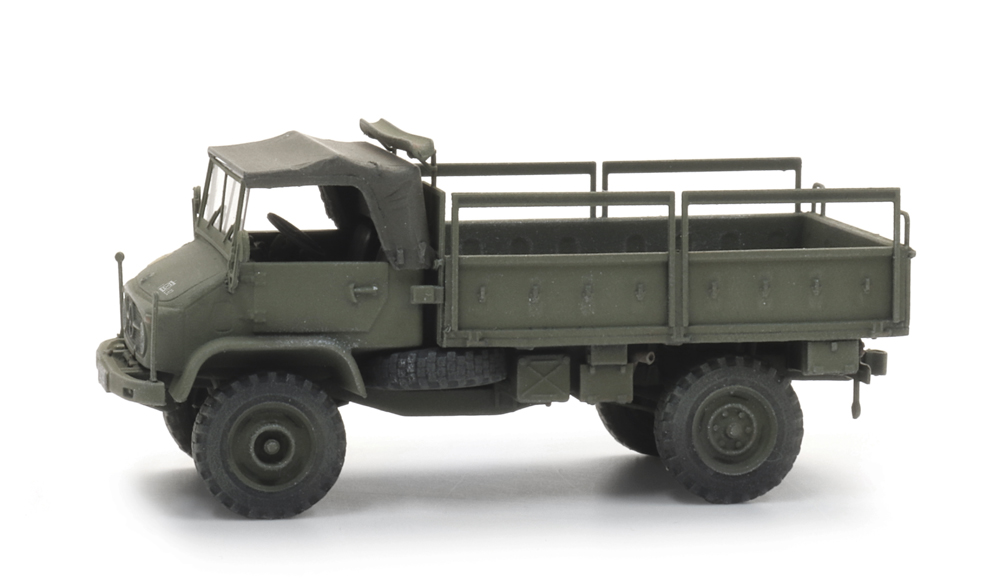 Artitec 6870775 BRD Unimog 404s Pritsche offen gelboliv