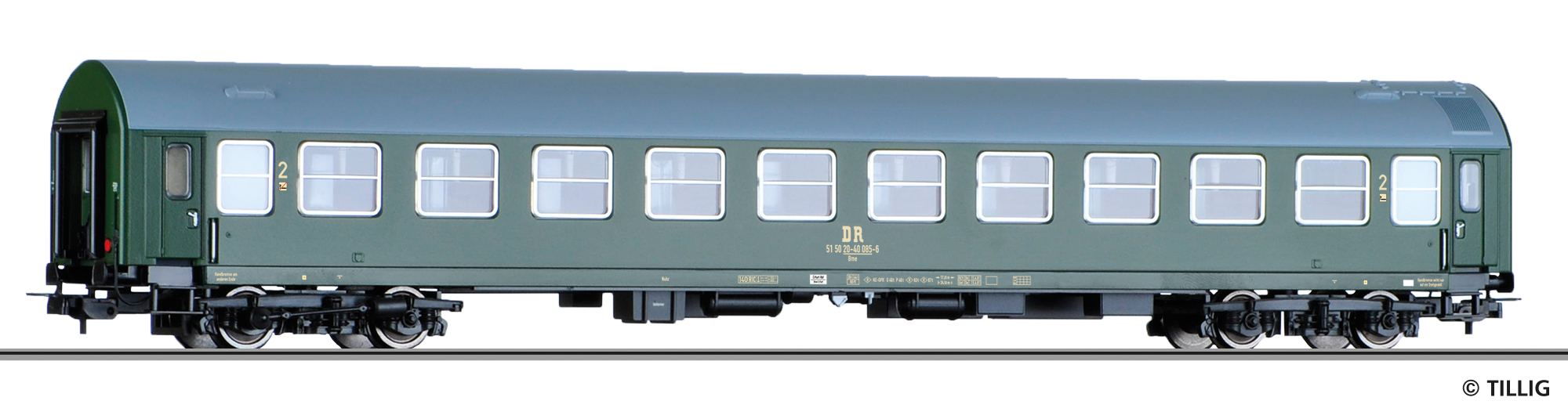 Tillig 75025 Reisezugwagen 2. Klasse Bm der DR