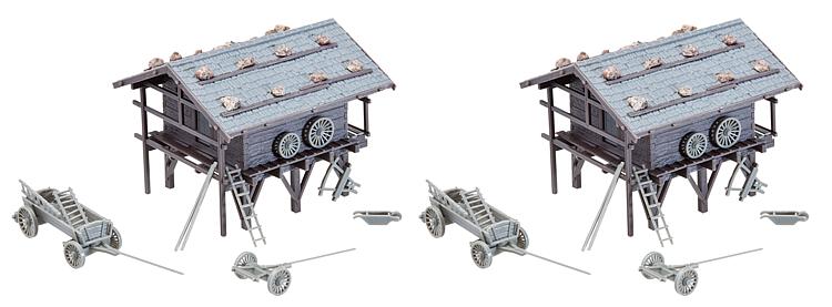 Faller 191749 2 Getreidespeicher 1:87 Spur H0 Bausatz Neu OVP