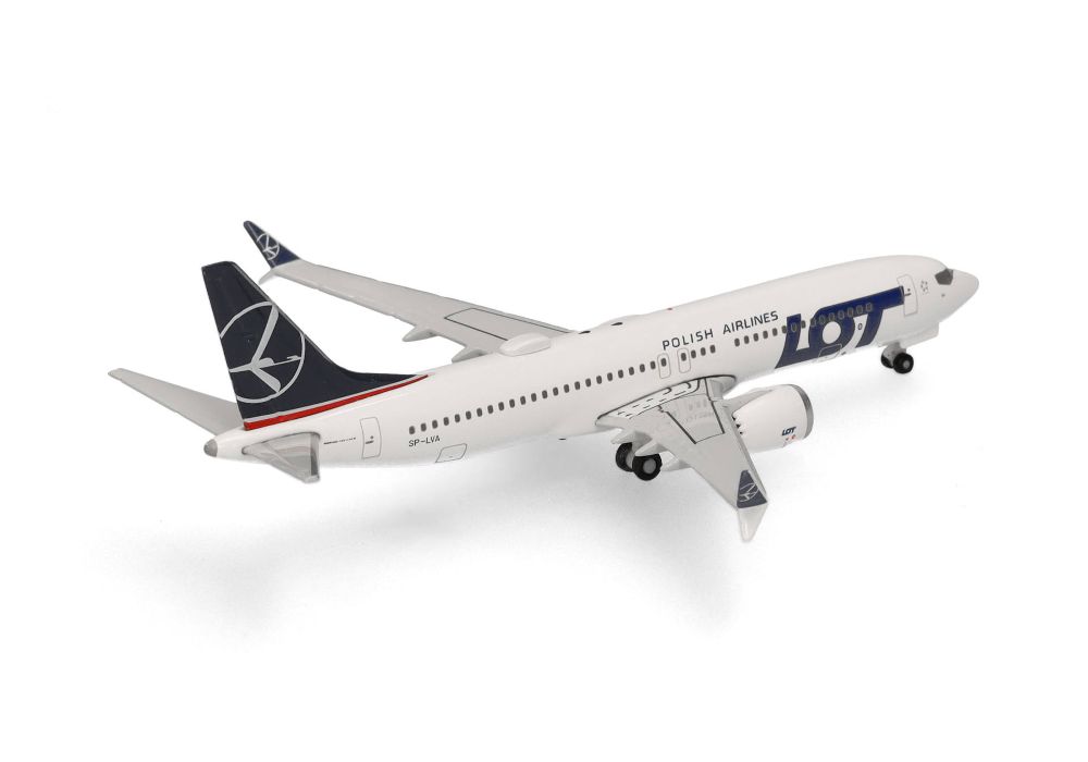 Herpa 539098 LOT Polish Airlines Boeing 737 Max 8 – SP-LVA 1:500