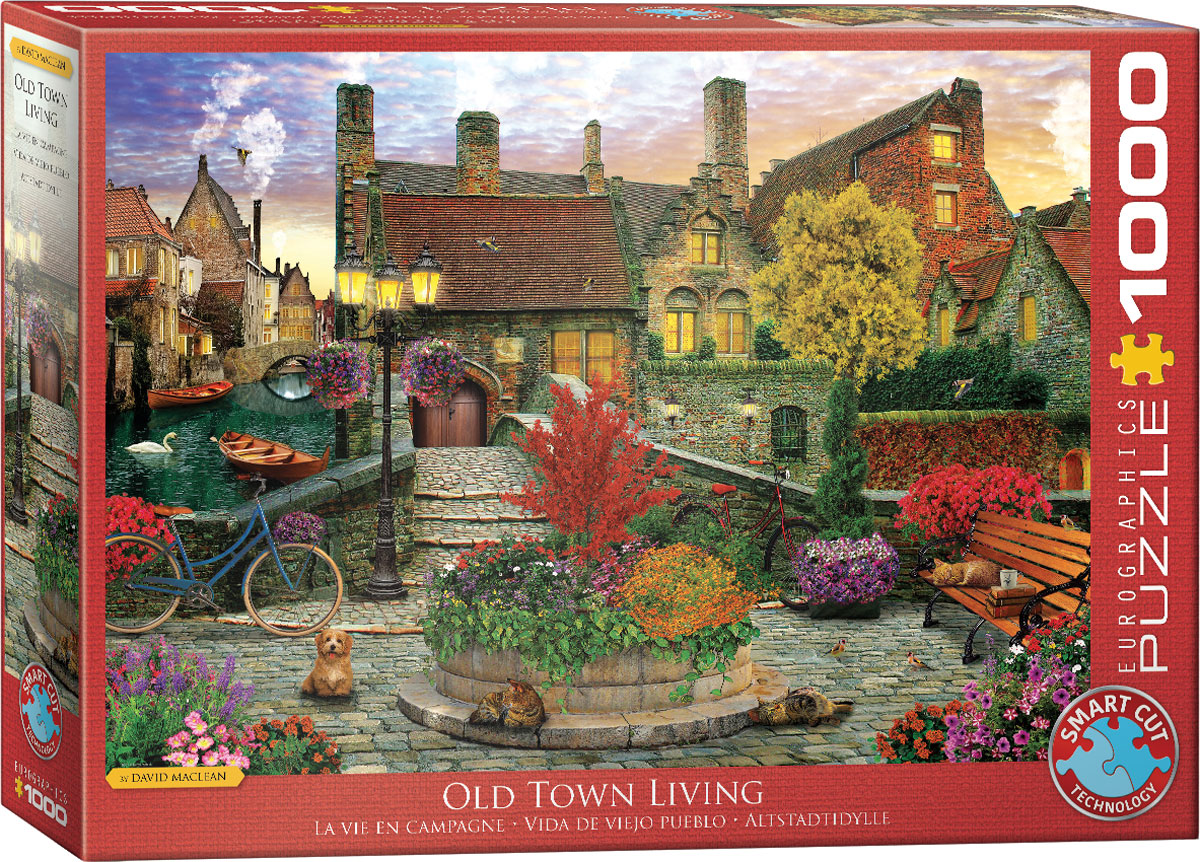 EUROGRAPHICS 6000-5531 Altstadtidylle von David Maclean 1000 Teile Puzzle Neu