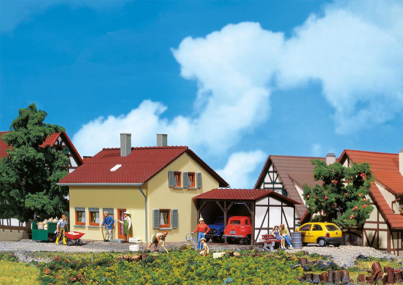Faller 131358 Siedlerhaus mit Anbau 1:87 Spur H0 Bausatz NEU OVP