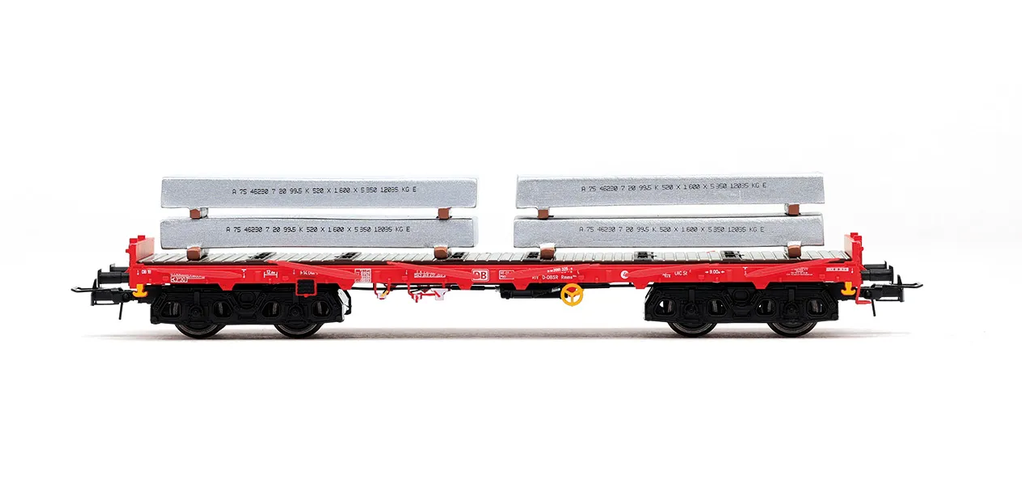 Rivarossi HR6702 D-DBSR 2-tlg Set 4-achs Rungenwagen Rmms Spur H0