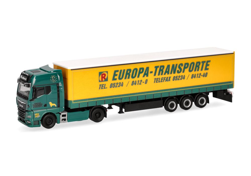 Herpa 319874 MAN TGX GX GarPl-Sz "Rubart Europa-Transporte" 1:87