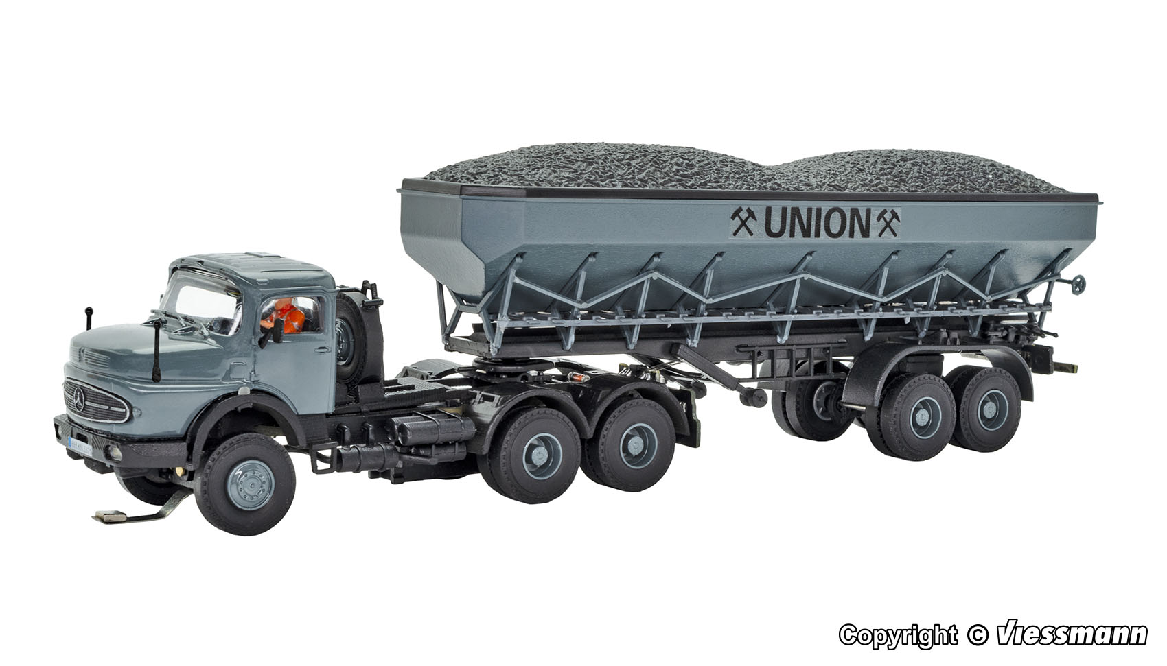 Viessmann 8035 MB Rundhauber 3-achs Kohlenkuli UNION 1:87 Spur H0