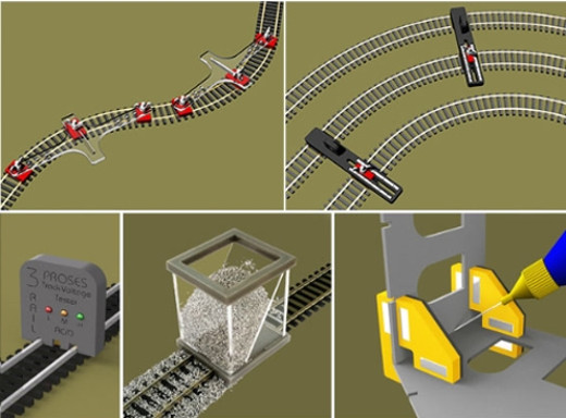 Proses PP-14 Werkzeug Sortiment H0 Märklin C-Gleis