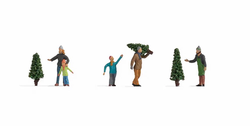 Noch 15927 Christbaumverkauf 1:87 Spur H0 Neu OVP Figuren