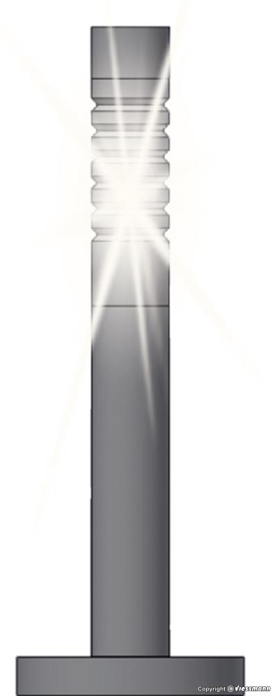 Viessmann 6162 Pollerleuchten modern LED weiß 3 Stück 1:87 Spur H0