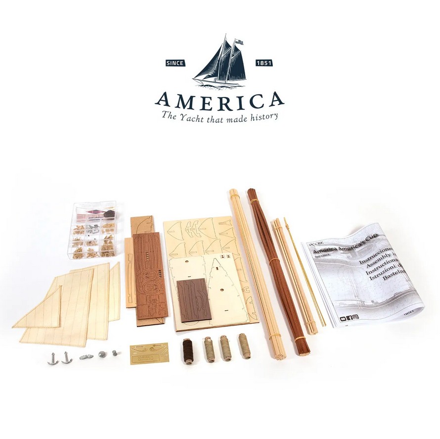 OcCre 12014 America 1851 Yacht – America’s Cup 1:75 Bausatz NEU