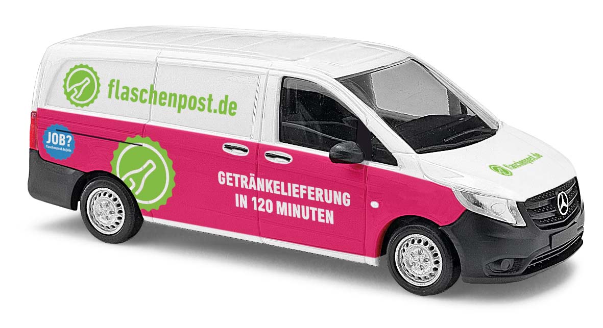 Busch 51106 Mercedes-Benz Vito Flaschenpost 1:87 Spur H0 Neu