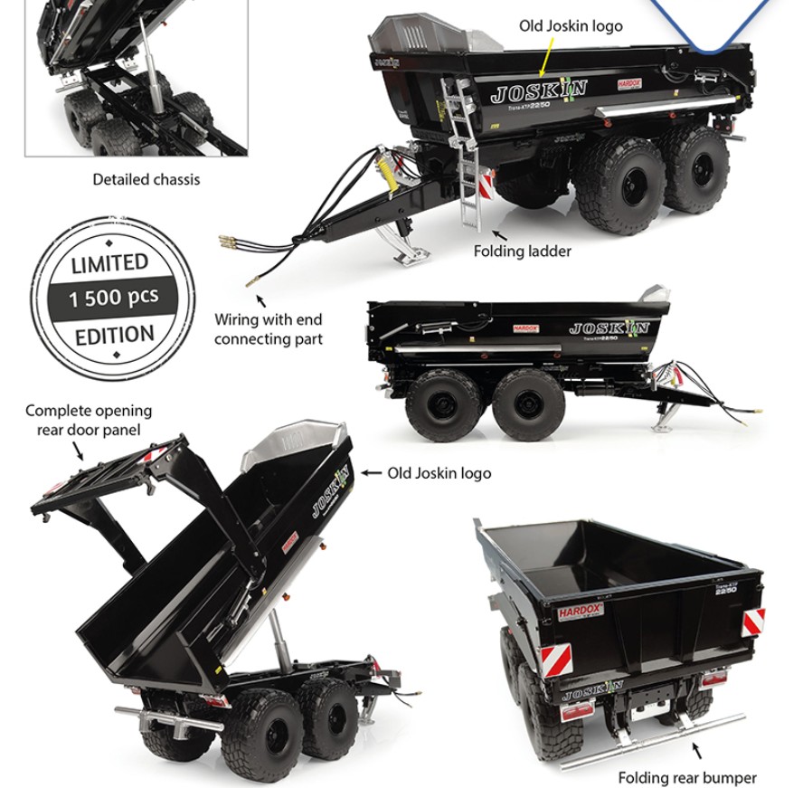 Universal Hobbies UH6805 Joskin Trans-KTP 22/50 - black version 1:32 Spur 1 NEU