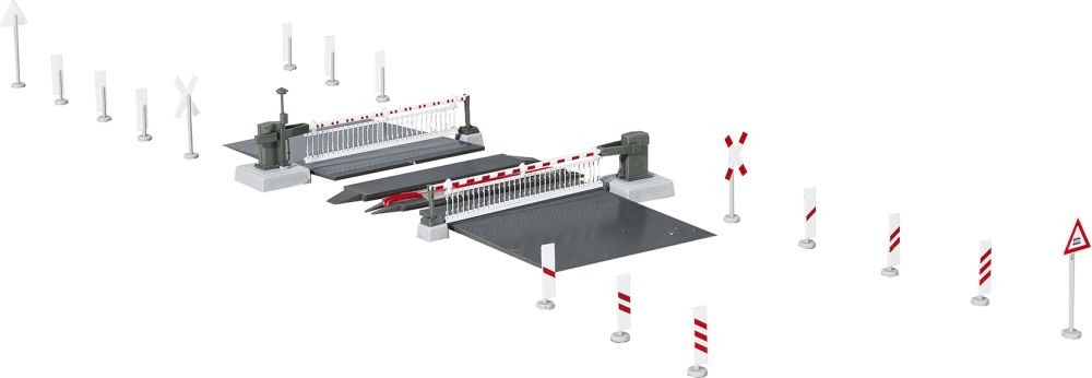 Viessmann 5104 H0 Bahnschranke mit Behang, vollautomatisch