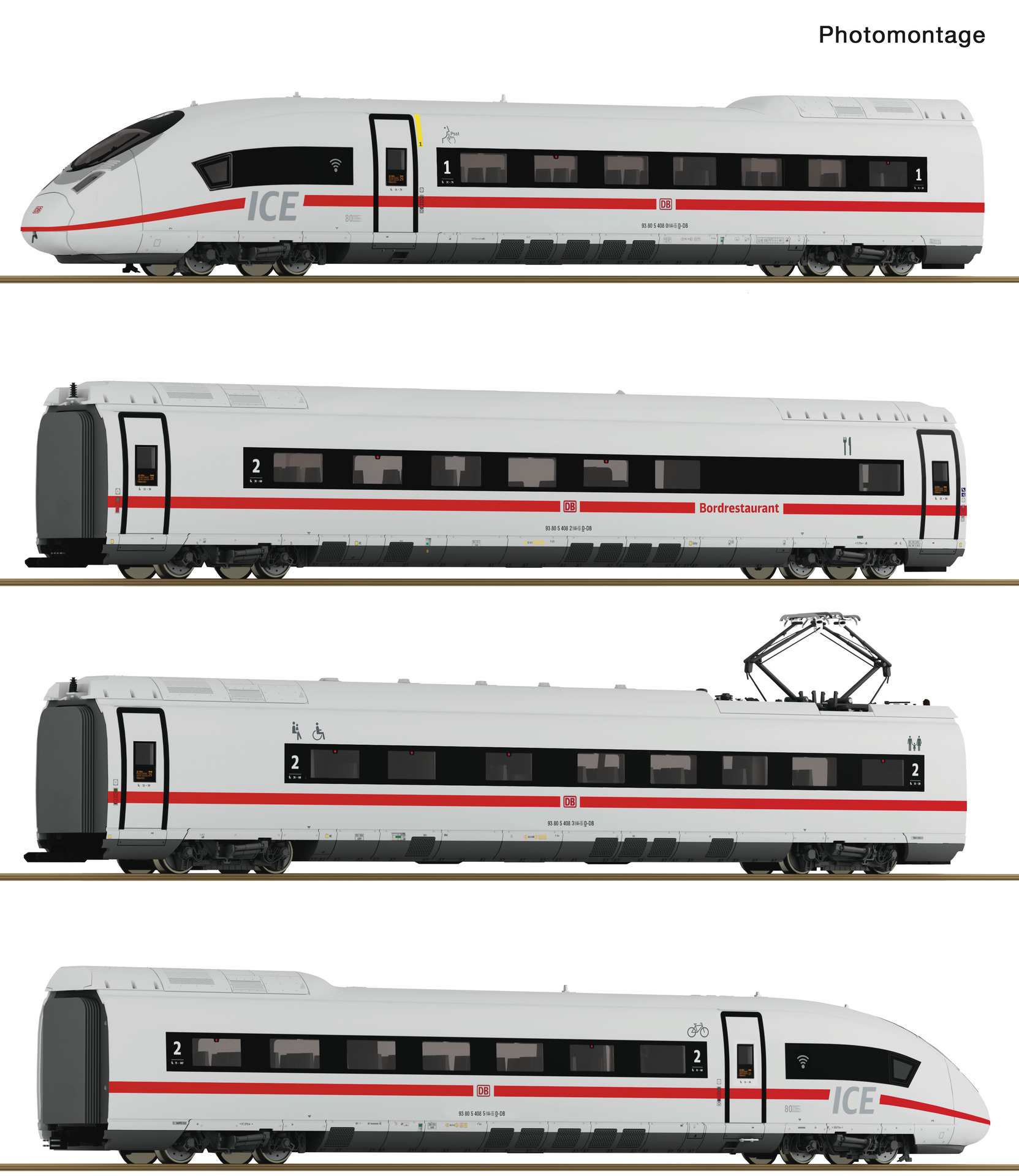 Roco 7720017 4-tlg. Set: Elektrotriebzug ICE 3neo (BR 408), DB AG
