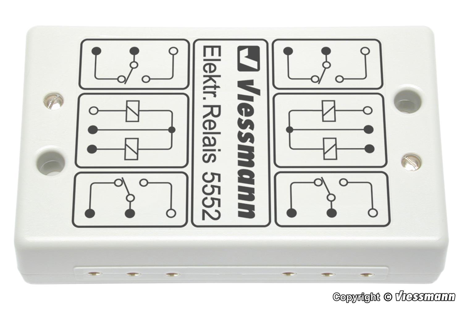 Viessmann 5552 Elektronisches Relais 2 x 2UM Neu OVP