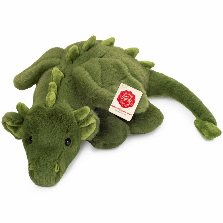 Teddy Hermann 939801 Drache Cleo grün 32 cm Stoff/Plüsch/Kuscheltier NEU