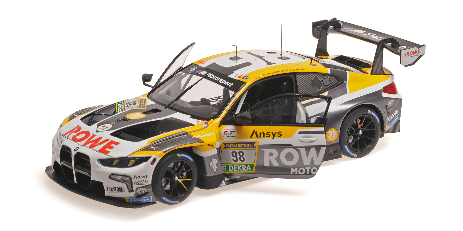 Minichamps 110252098 BMW M4 GT3 EVO WINNER 24H NURBURGRING 2025 1:18
