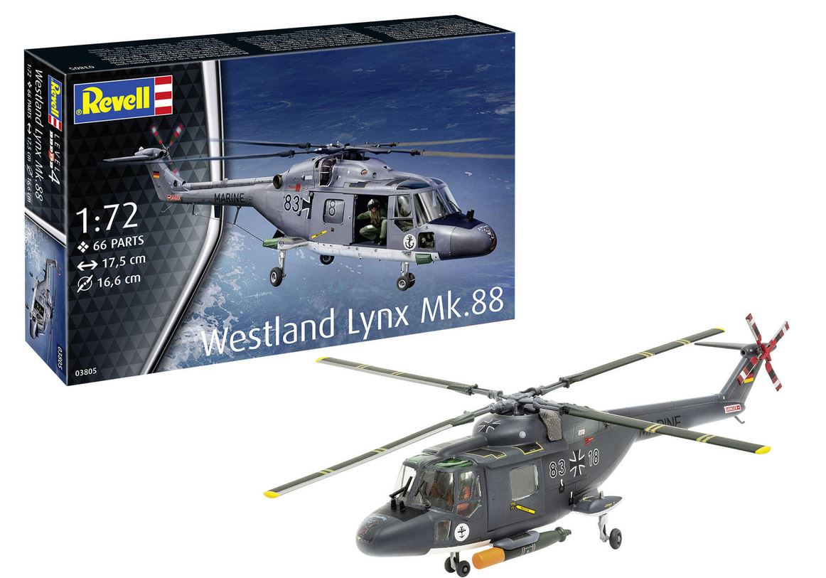 Revell 03805 Westland Lynx Mk.88 1:72 Modellbausatz Neu OVP