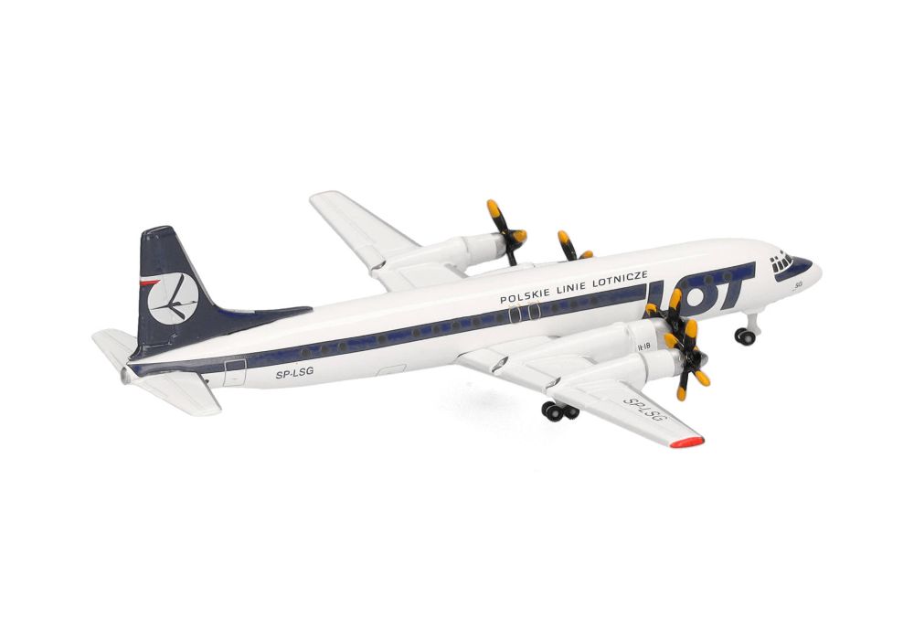 Herpa 538794 LOT Polish Airlines Ilyushin IL-18 (late colors) 1:500 NEU