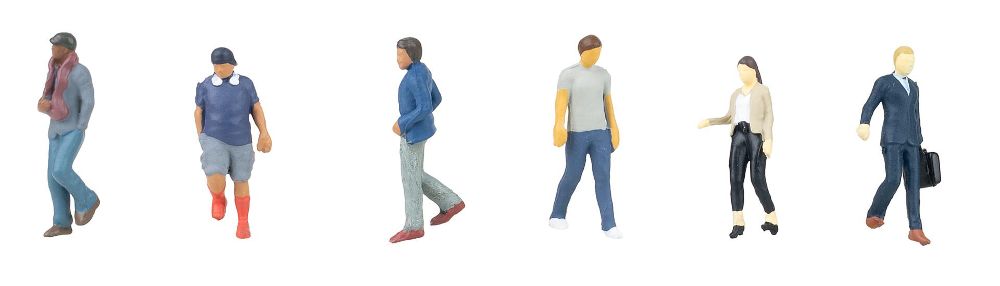 Faller 151727 Treppenabsteigende Personen 1:87 Spur H0 NEU OVP