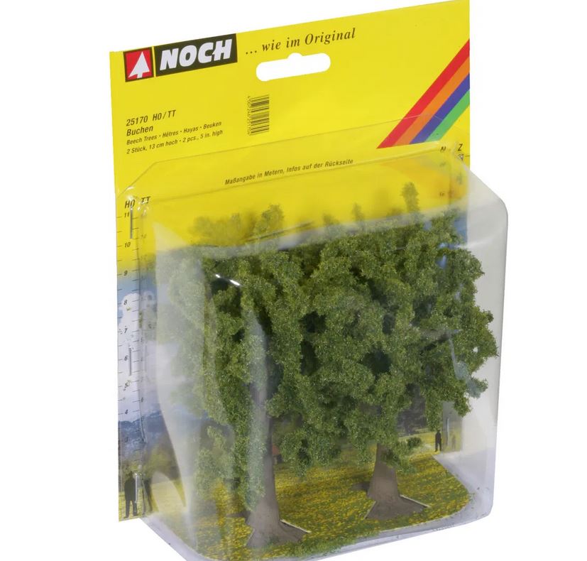 Noch 25170 Buchen 2 Stück 13 cm hoch 1:87/1:120 Spur H0/TT