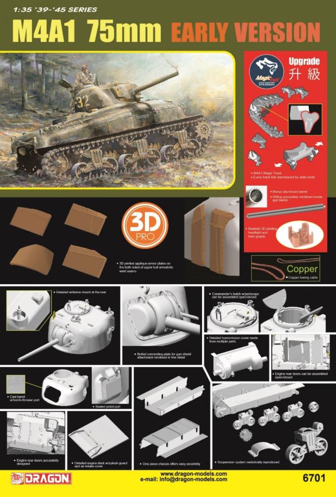 Dragon 6701 M4A1 Early Version 1:35 Modellbausatz Neu OVP