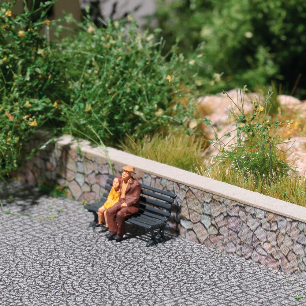 Busch 8925 Steinmauer Gesamtlänge 725 mm 1:120 Spur TT Bausatz