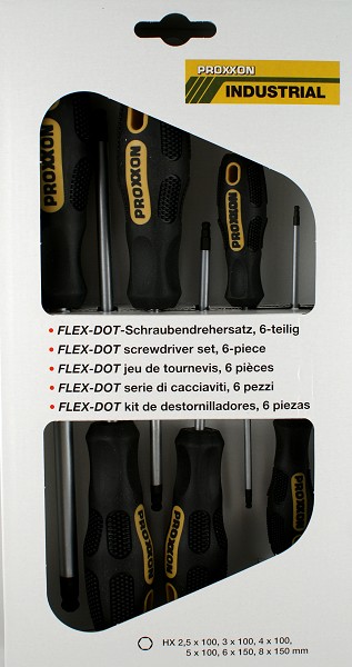 Proxxon 22642 FLEX-DOT-Schraubendrehersätze, 6-teilig - Neu - OVP