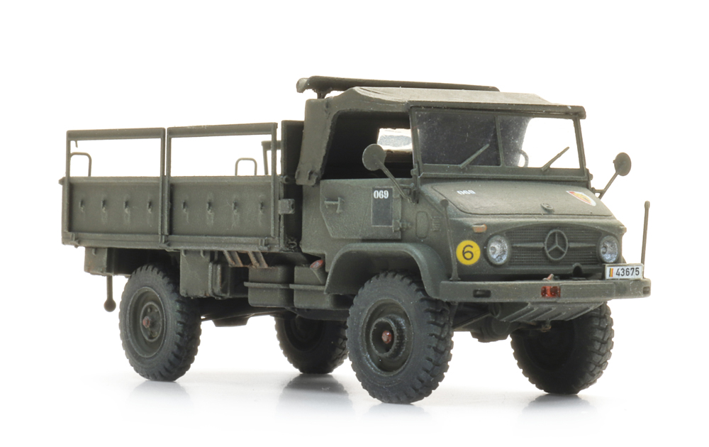 Artitec 6870779 BE Unimog 404s bakwagen open groen