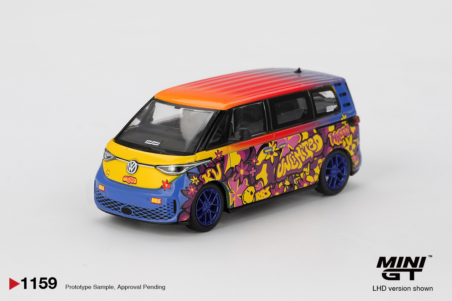 Mini GT 1159 Volkswagen ID.Buzz KW/BBS 2025 1:64 Standmodell