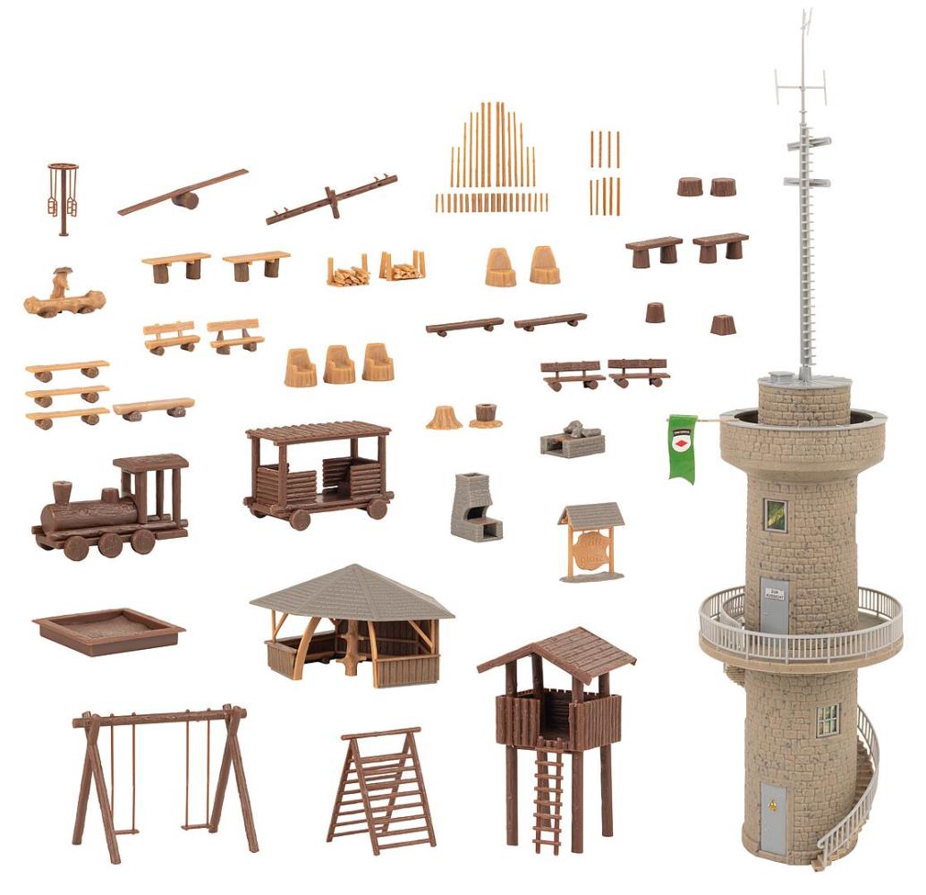 Faller 190036 Aktions-Set Abenteuerspielplatz 1:87 Spur H0 Bausatz