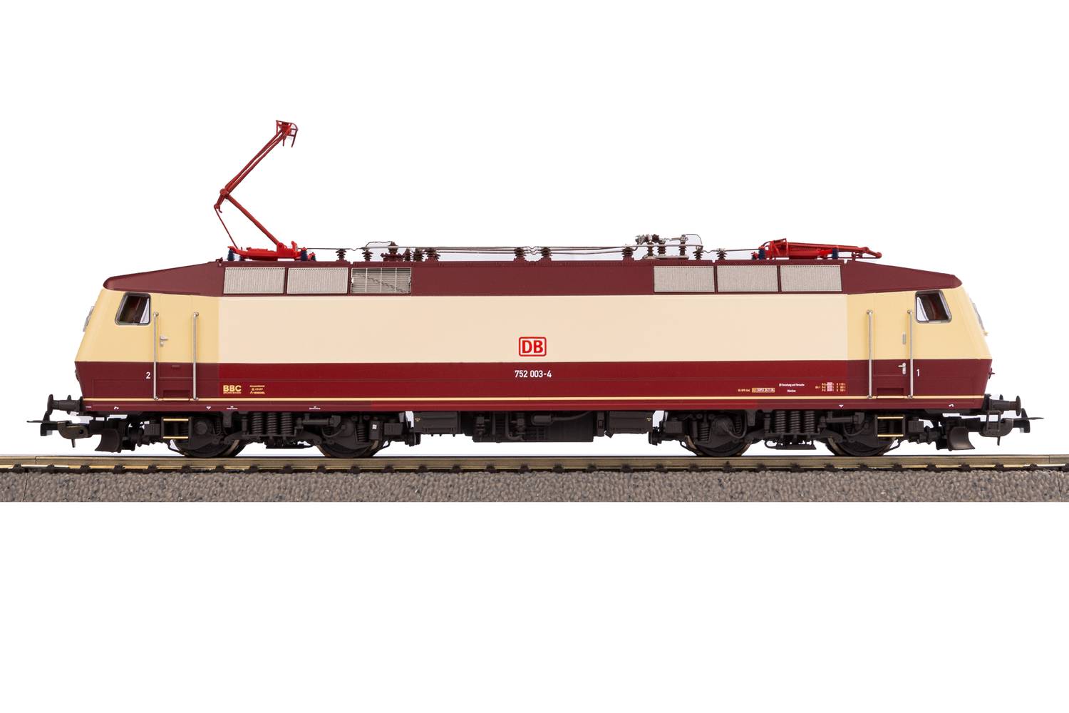Piko 51907 Sound-E-Lok BR 752 mit Latz DB IV - Spur H0 - DC - Neu