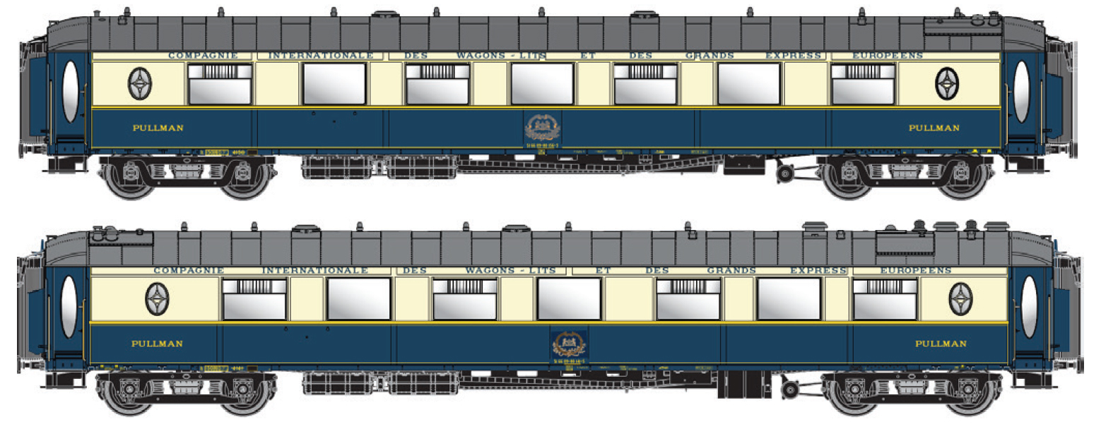 LS Models 79178 2er Set Pullman-Wagen CIWL, Ep.IV Spur N