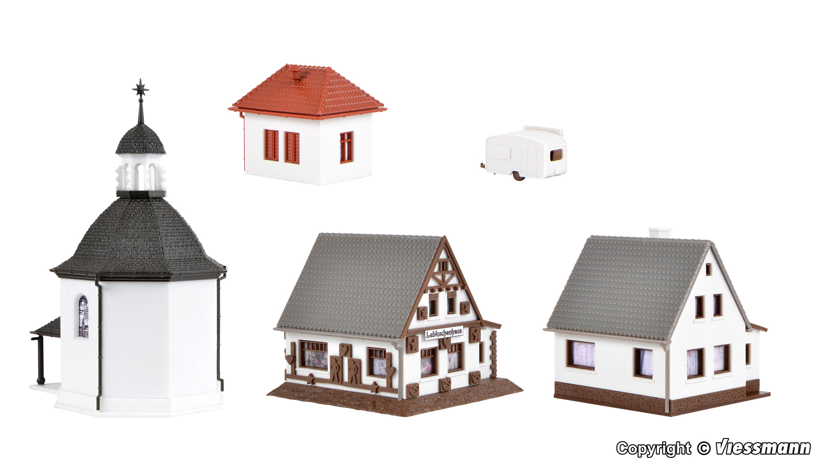 Vollmer 47613 Weihnachtsdorf mit LED-Beleuchtung 1:160 Spur N Neu