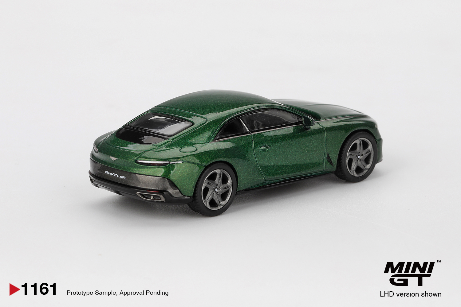 Mini GT 1161 Bentley Batur Scarab Green 2023 1:64 Standmodell NEU