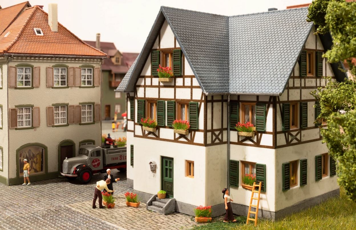 Noch 14010 Blumenkästen blühend rot 1:87 Spur H0 Neu OVP 12x