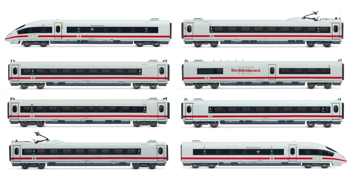 Arnold HN2612S DB AG 8-teiliger Hochgeschwindigkeitszug ICE 3 Spur N