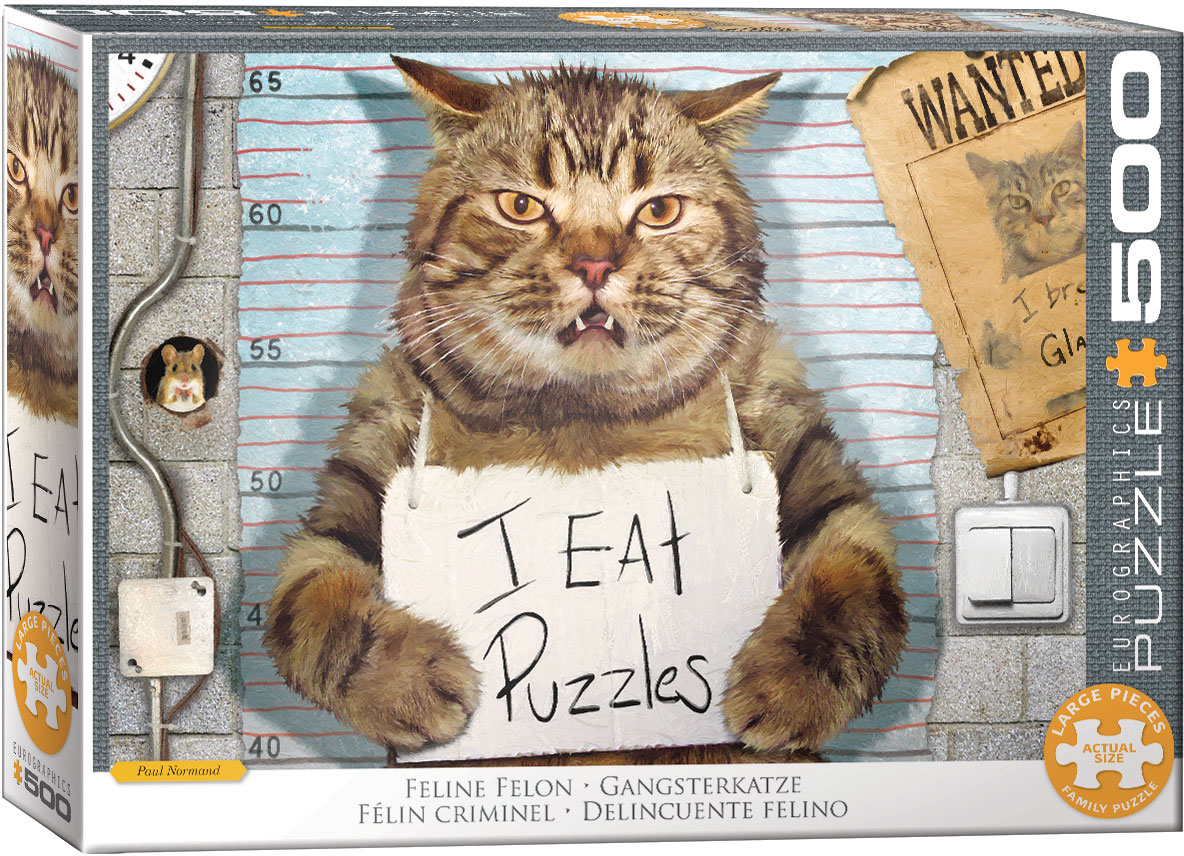 EUROGRAPHICS 6500-5786 Gangsterkatze 500 Teile Puzzle