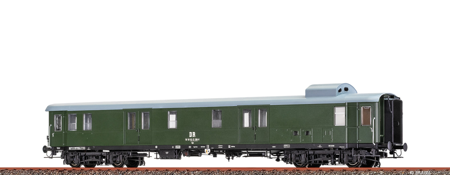 Brawa 58311 Gepäckwagen Dge DR 1:87 Spur H0 DC LED+ NEU OVP