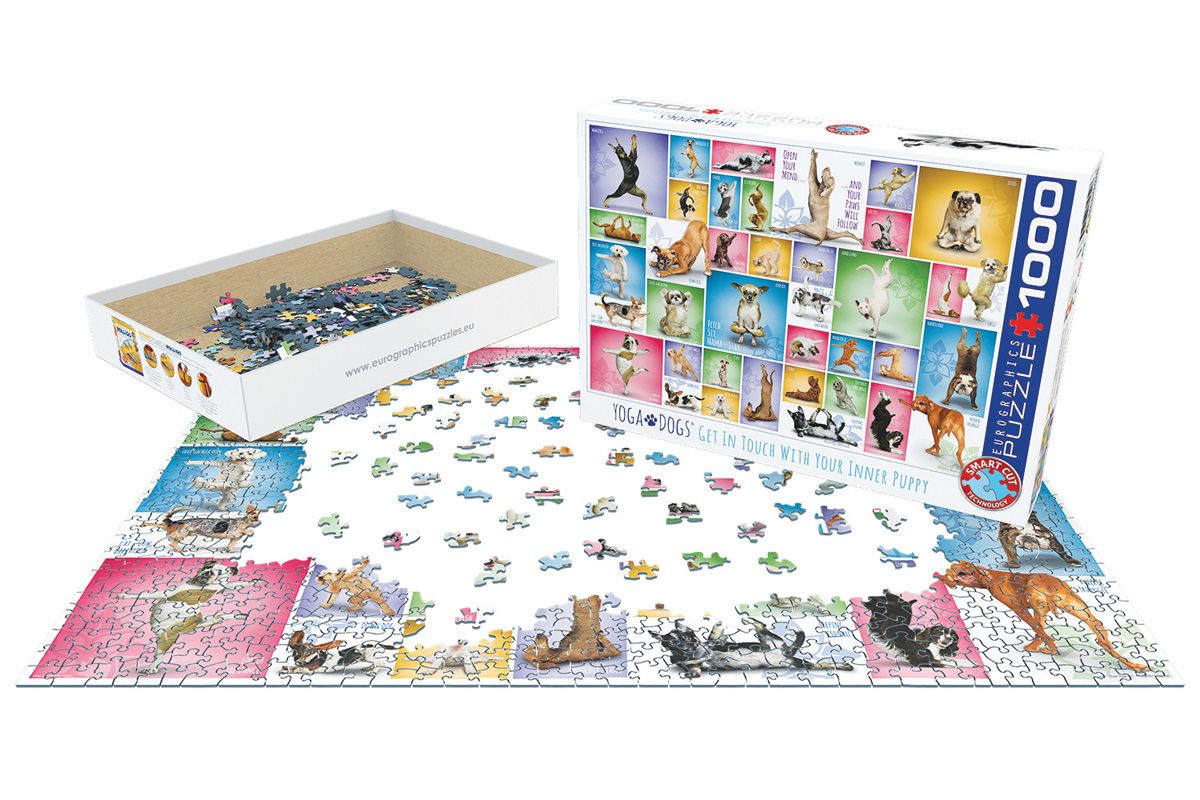EUROGRAPHICS 6000-0954 Yoga Hunde 1000 Teile Puzzle NEU OVP