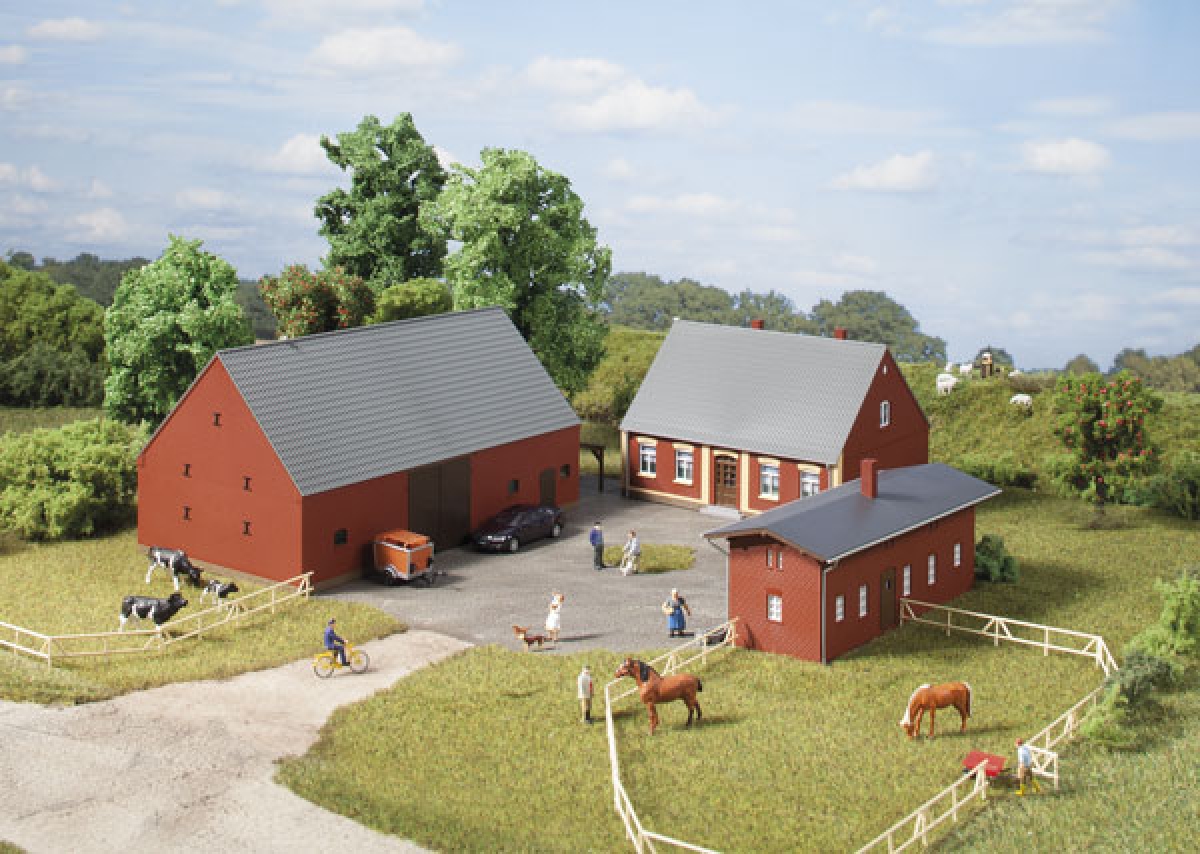 Auhagen 11439 Bauernhof - Spur H0 - Bausatz - Neu - OVP