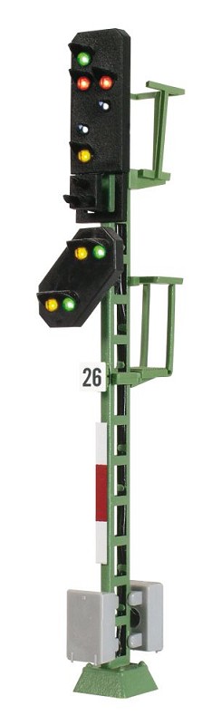 Viessmann 4726 H0 Licht-Ausfahrsignal mit Vorsignal und Multiplex-Technolog