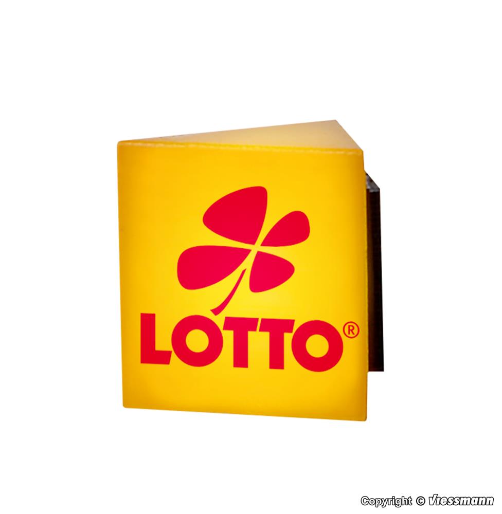 Viessmann 1374 Reklameschild LOTTO mit LED-Beleuchtung 1:87 Spur H0