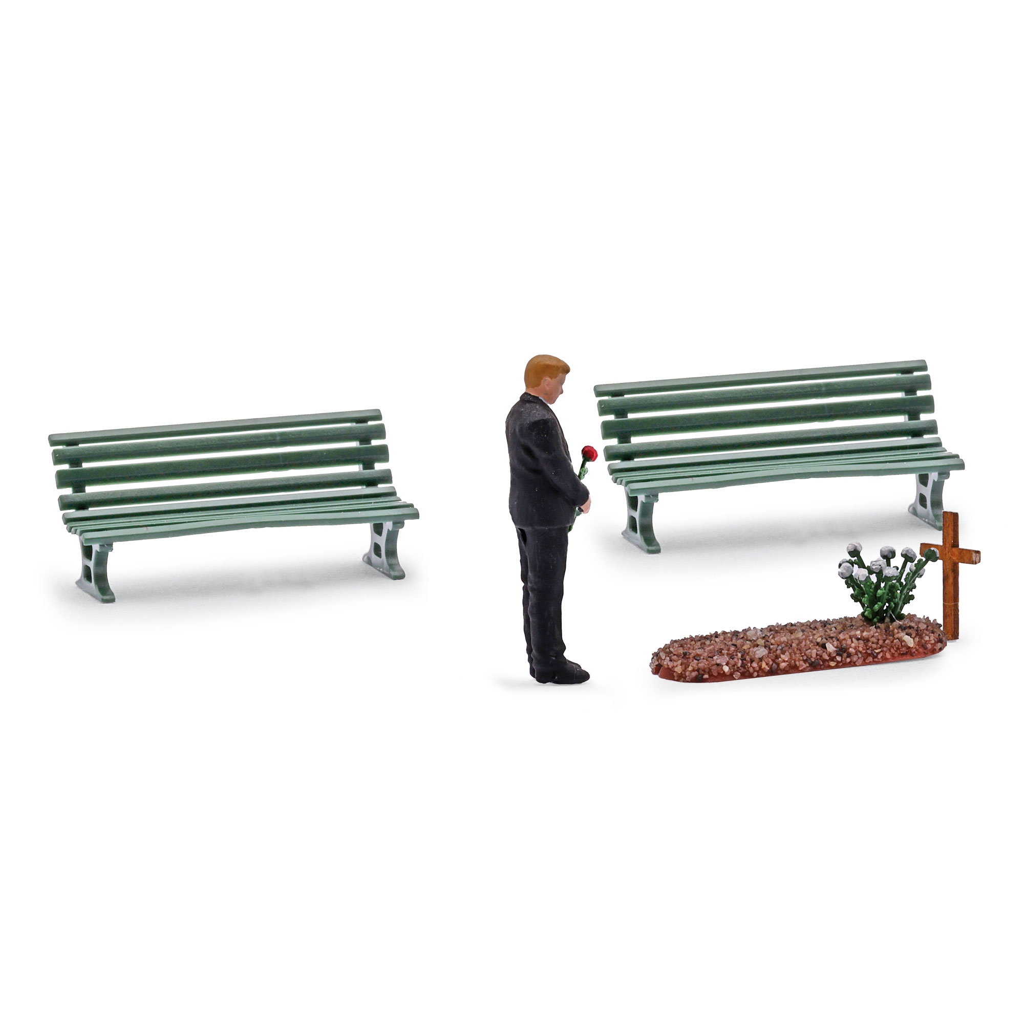 Busch 79933 A-Set: Besuch am Grab H0