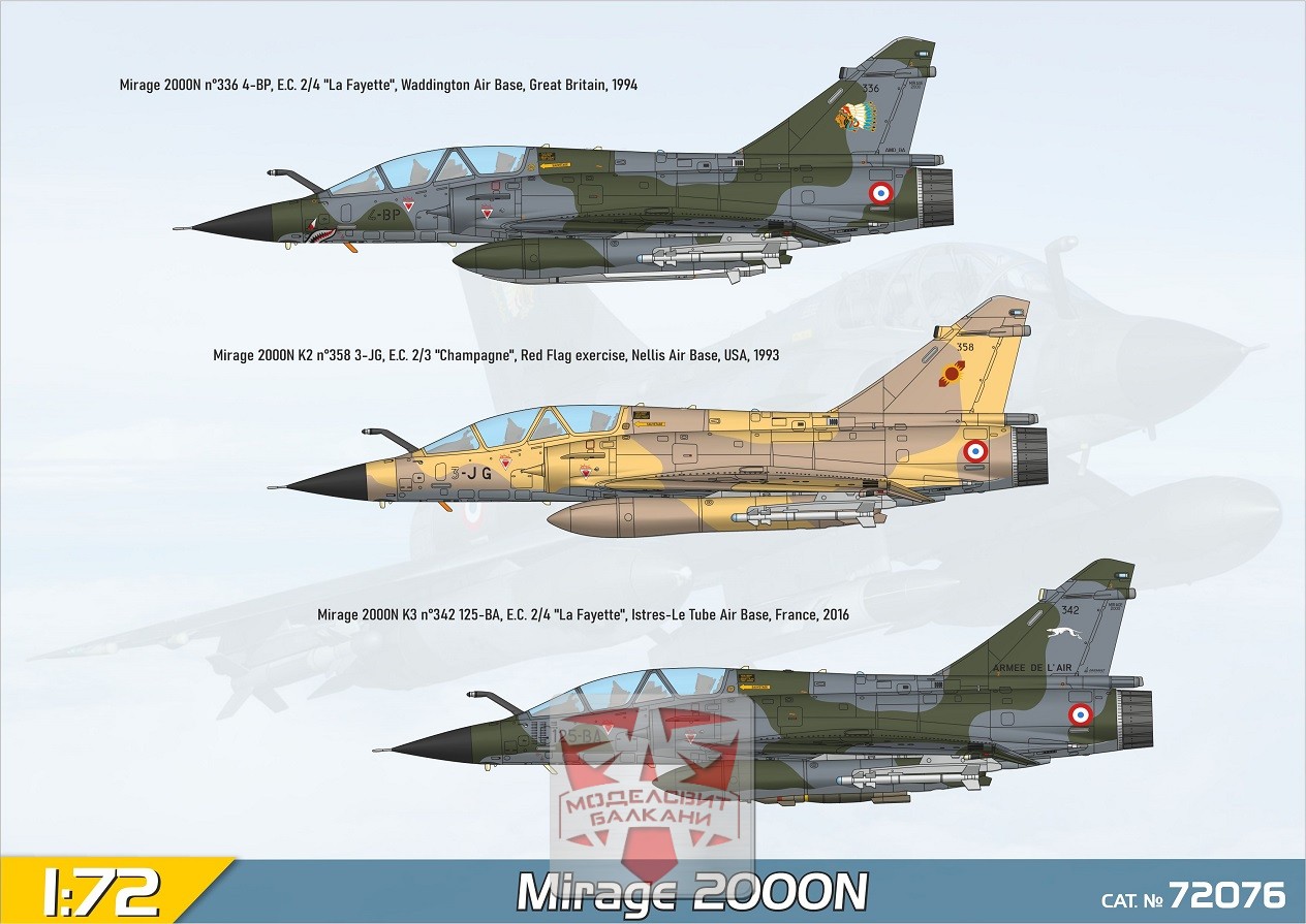 Modelsvit 72076 Mirage 2000N with ASMP missile 1:72 Bausatz NEU OVP