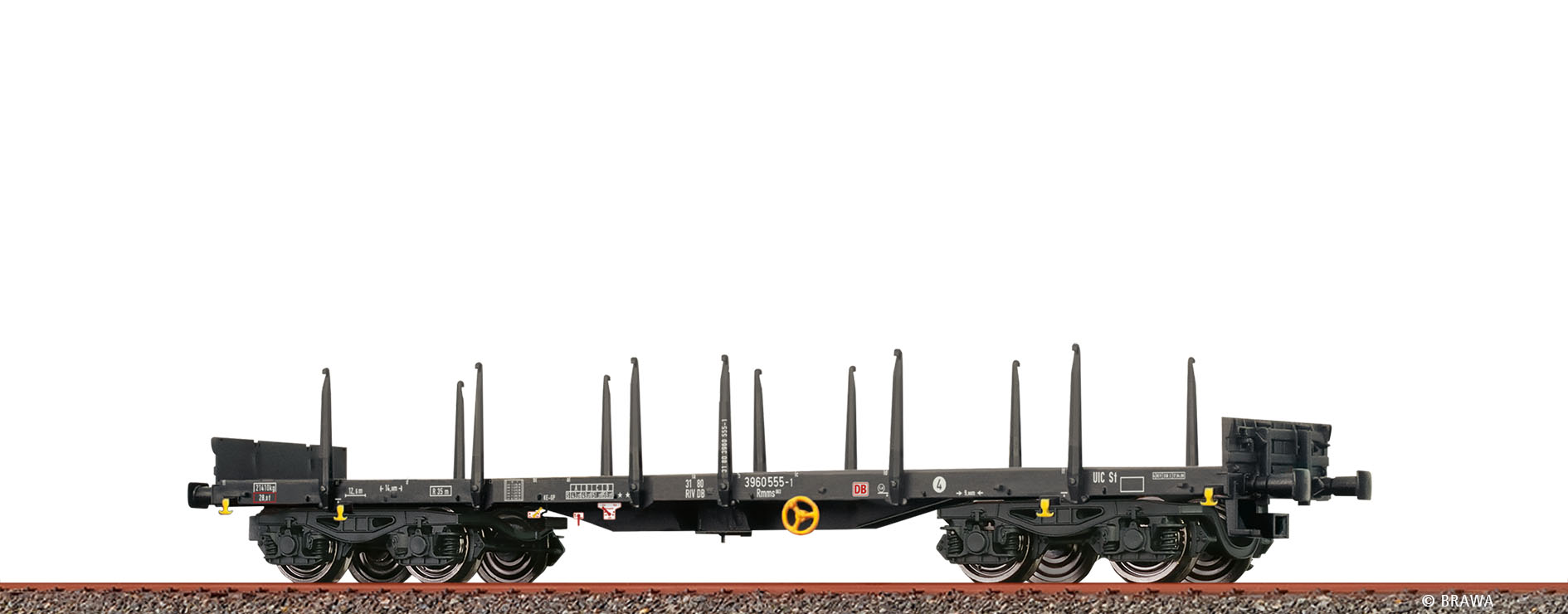 Brawa 47123 H0 Flachwagen Rmms663 DB AG