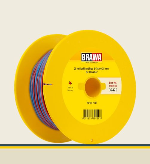 Brawa 32420 Flachbandlitze für digitalen Einsatz 0,25 mm² Neu OVP