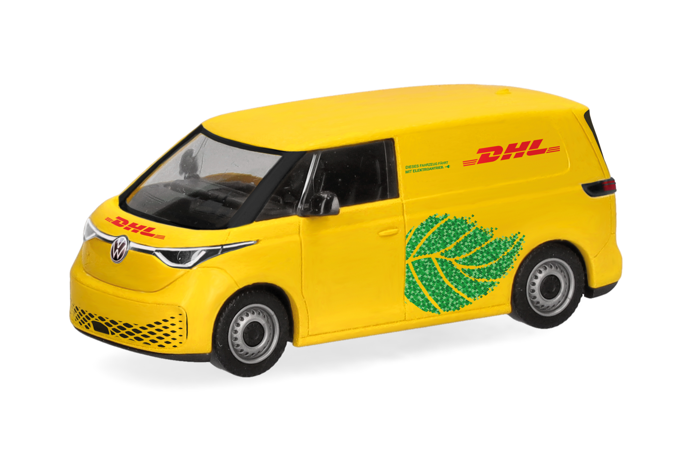 Herpa 098458 VW ID. Buzz Cargo "DHL" 1:87 Spur H0 Standmodell
