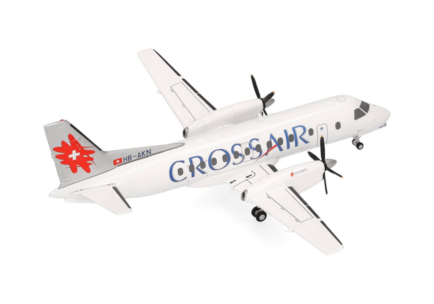 Herpa 573252 Crossair Saab 340 (last color scheme) 1:200 Neu OVP