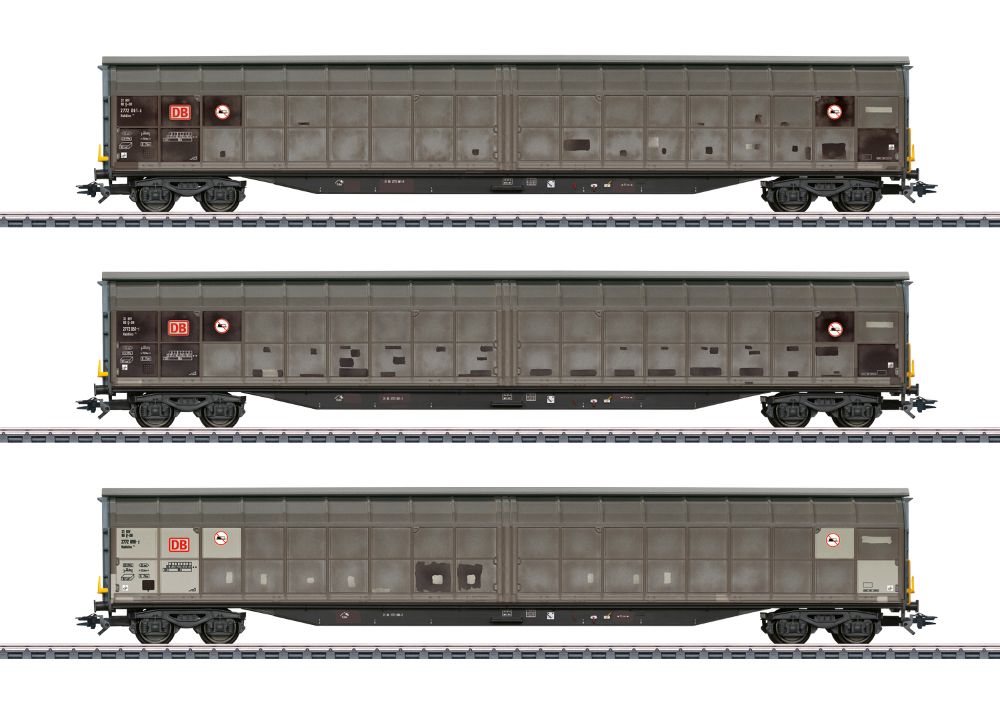 Märklin 48067 Schiebewandwgn-Set Habbins 354 DB Cargo Spur H0
