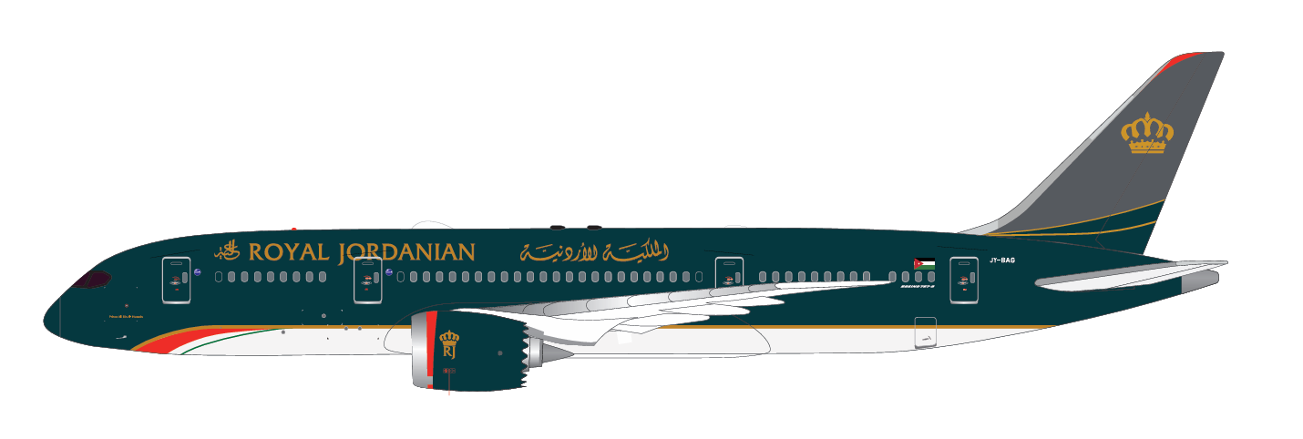 Aether Model RJA126120 Royal Jordanian - Boeing 787-8 - JY-BAG 1:500